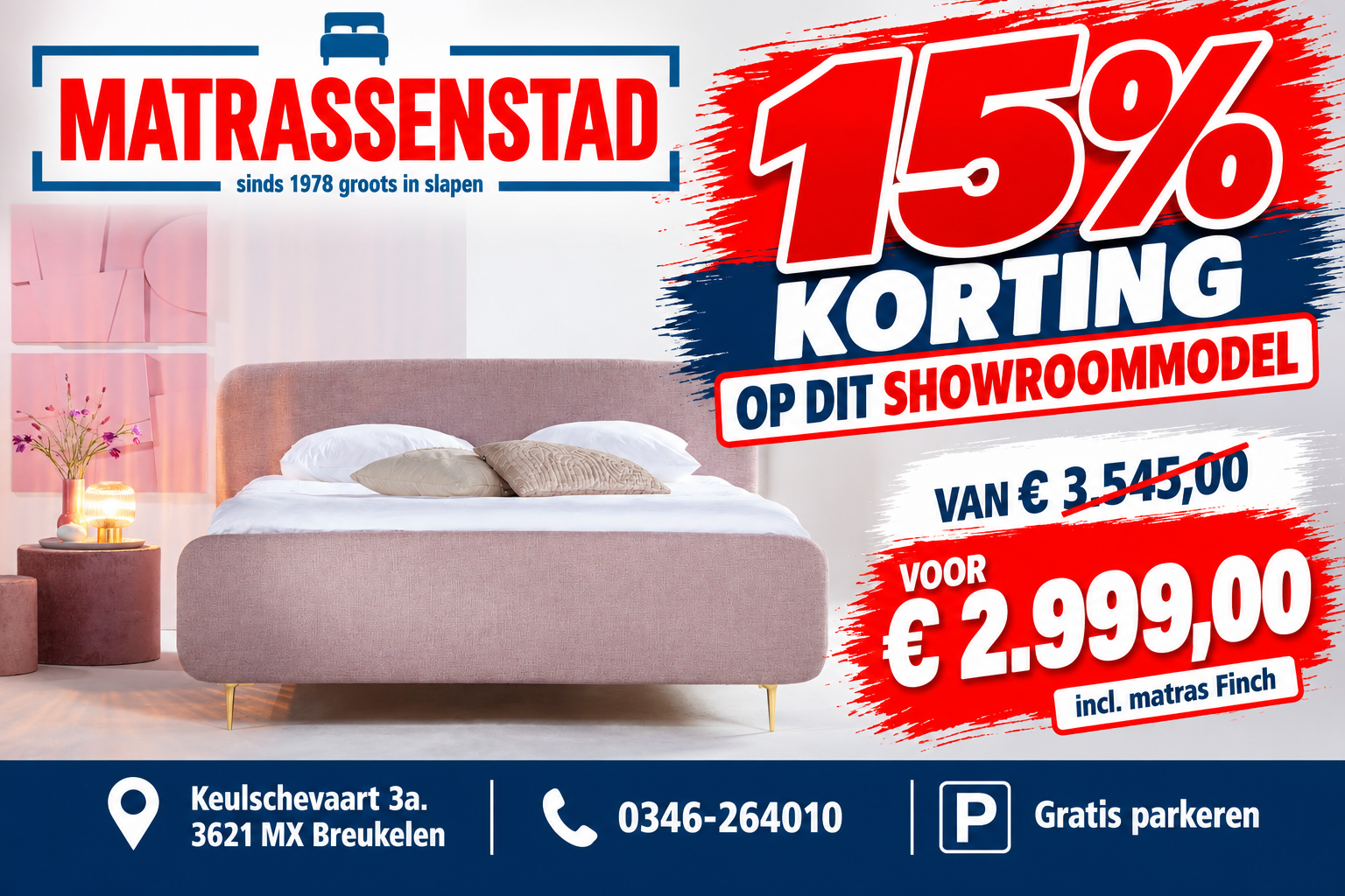 Eastborn boxspring Globe showroomopruiming